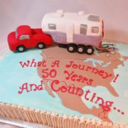 Camper 50th anniversary cake