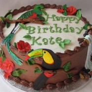 Rainforest birthday cake
