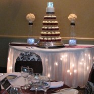 Muskoka wedding cupcake tower
