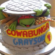 Cowabunga birthday cake