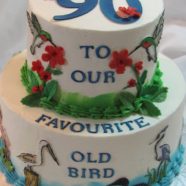 Bird lover’s birthday cake
