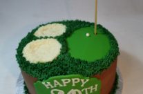 80th golf cake