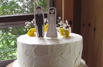 Muskoka rustic wedding cake
