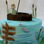 Little fisherman birthday cake