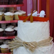 Rustic Muskoka wedding cake