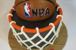 Basketball net cake