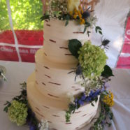 birch buttercream wedding cake