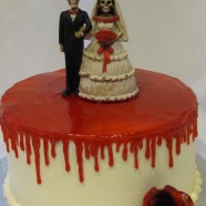 Halloween Wedding cake