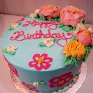 buttercream flowers cake