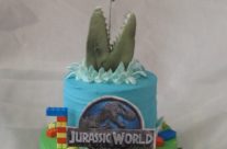 Jurassic World & Lego cake