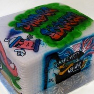 Graffitti Art cake