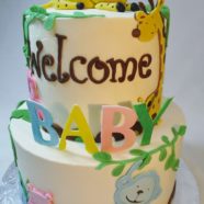 welcome to the jungle baby cake