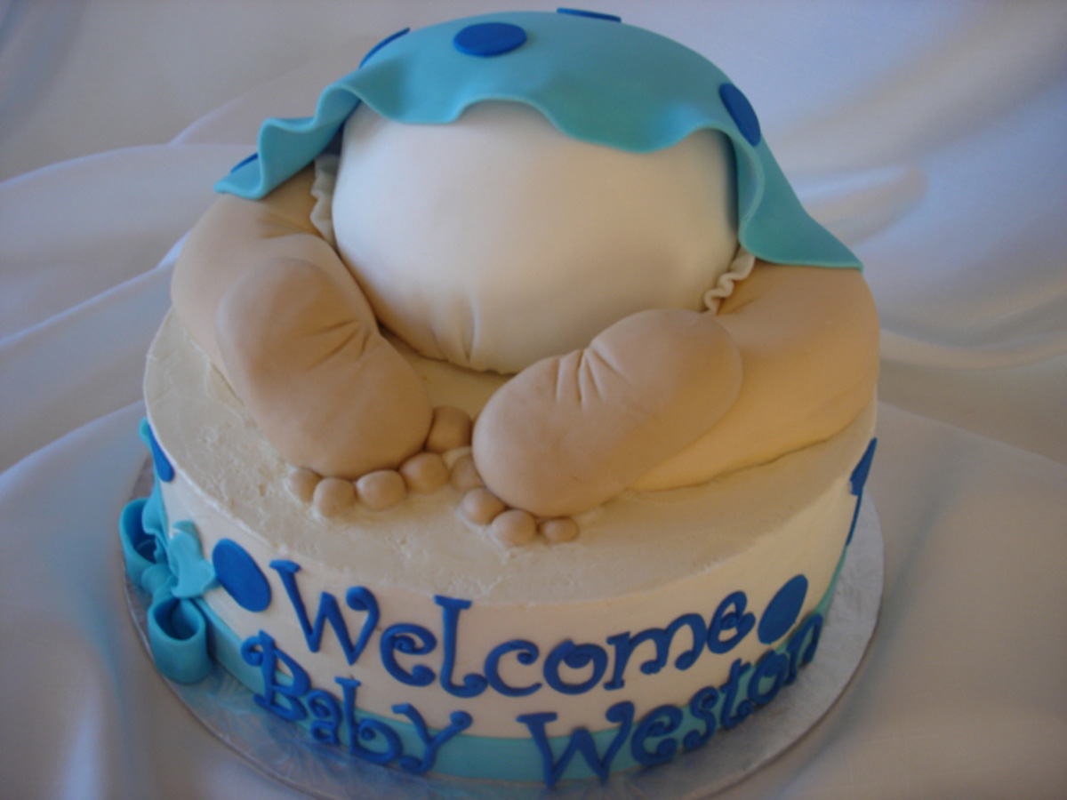 Baby Bum Baby Shower Cake | Party City