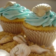 Seashell cupcakes
