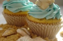 Seashell cupcakes